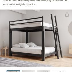 Newer Queen Over Queen Bunk Bed 