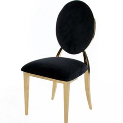 Washington Chairs Black & White Cushions With Gold