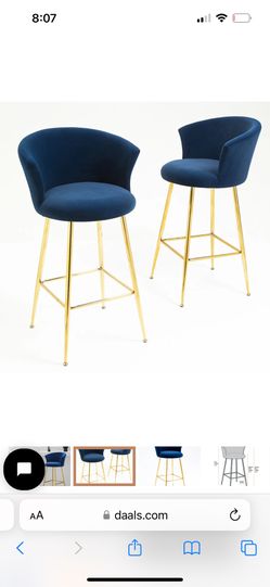 Velvet Blue Bar Stools
