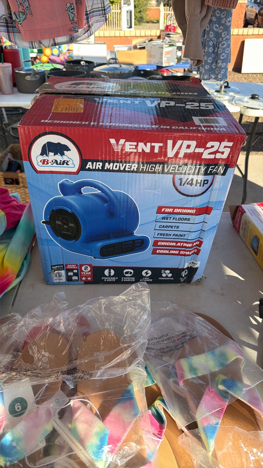 Open Box Air Mover Fan 