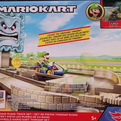 Hot wheels mario kart thwomp ruins trackset sale