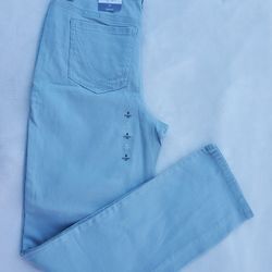 Style&co Womens Tummy Control  Straight Leg Jeans Frost Blue  High-rise 