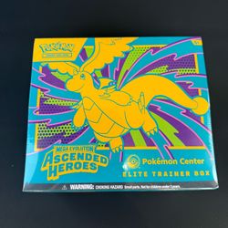 Pokemon TCG 2026 Ascended Heroes POKEMON CENTER ETB New Unopened Sealed