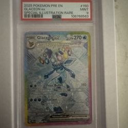 Glaceon Prismatic Evolutions SIR PSA 9