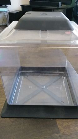 Square LED fish tank. Gently used