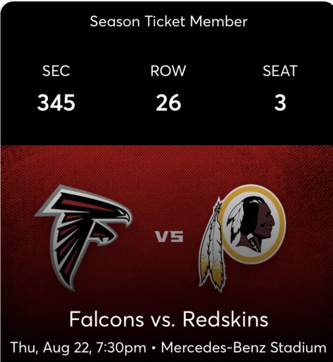 Falcons Vs Redskins