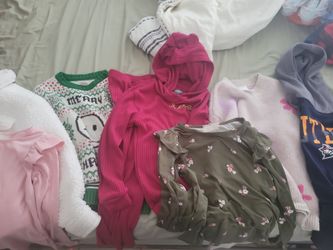 4 Girls Size 6/7 Sweaters, 1 Outfit, And 2 Blouses