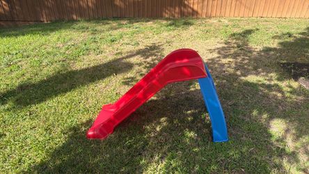 Kids Plastic Slide Red and Blue