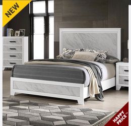 Queen Size Frame And Mattress