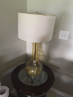 Blown glass lamp