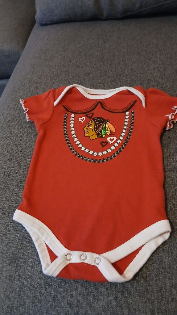3/6 Months Chicago Blackhawk Onsie