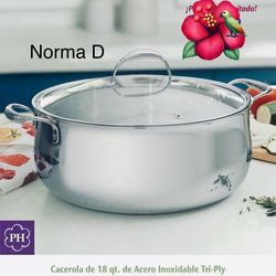 Olla de 18 qts Tri-ply nueva en su caja 🌺 princess house 🌺