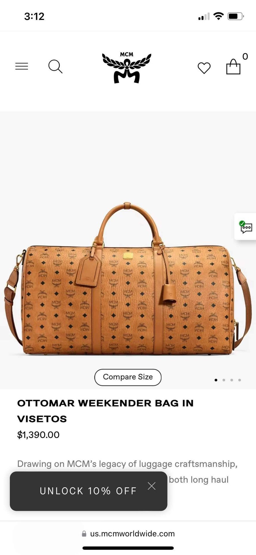 MCM Ottomar Weekender Bag