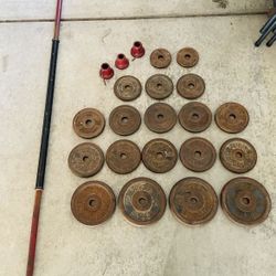 Straight Bar And Iron Weight(s)