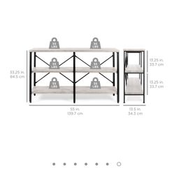 3 Tier Hallway Console Table 55im