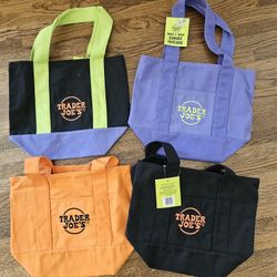 Trader Joe's Limited Edition Mini Canvas Totes