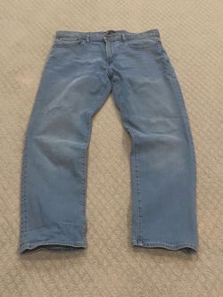 Light Wash Straight Leg Denim Jeans