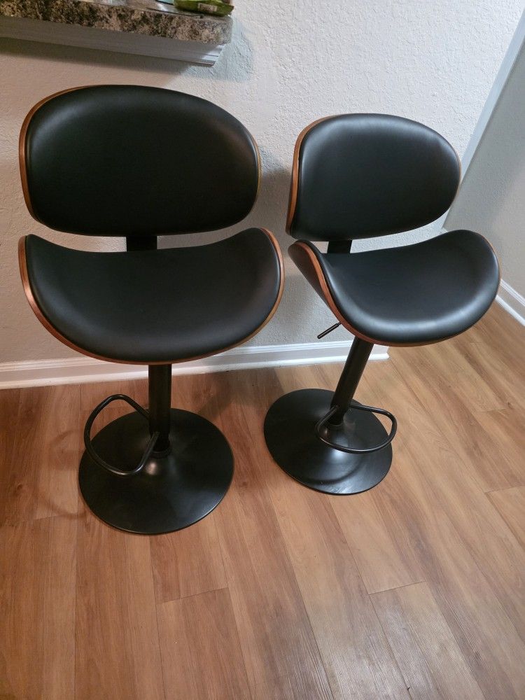 Costway Bentwood Swivel Chairs Set Of 2