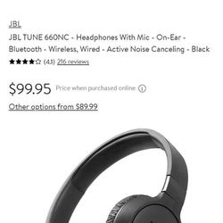 JBL Noise Cancellation Headphones 