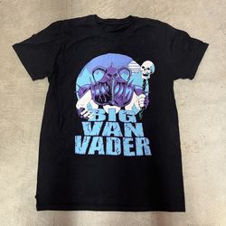 Big Van Vader T-Shirt Mastodon WCW WWE NJPW Legend Black Medium