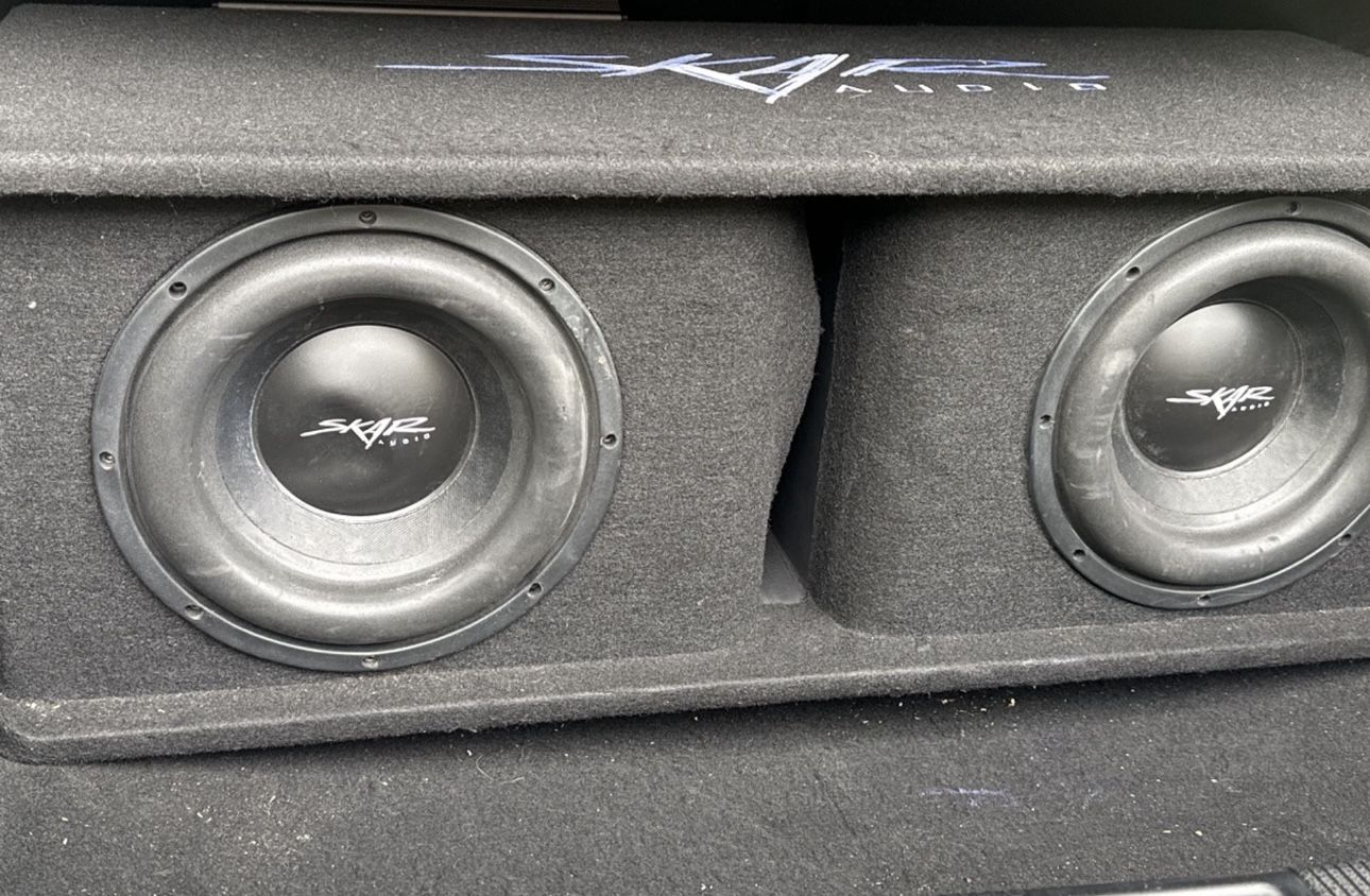 Two 10” SKAR subwoofers In Ported Box