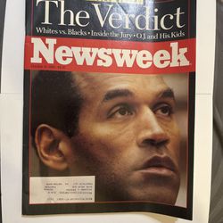 1995 OCTOBER 16 NEWSWEEK MAGAZINE - O.J. SIMPSON - THE VERDICT - NW 1020
