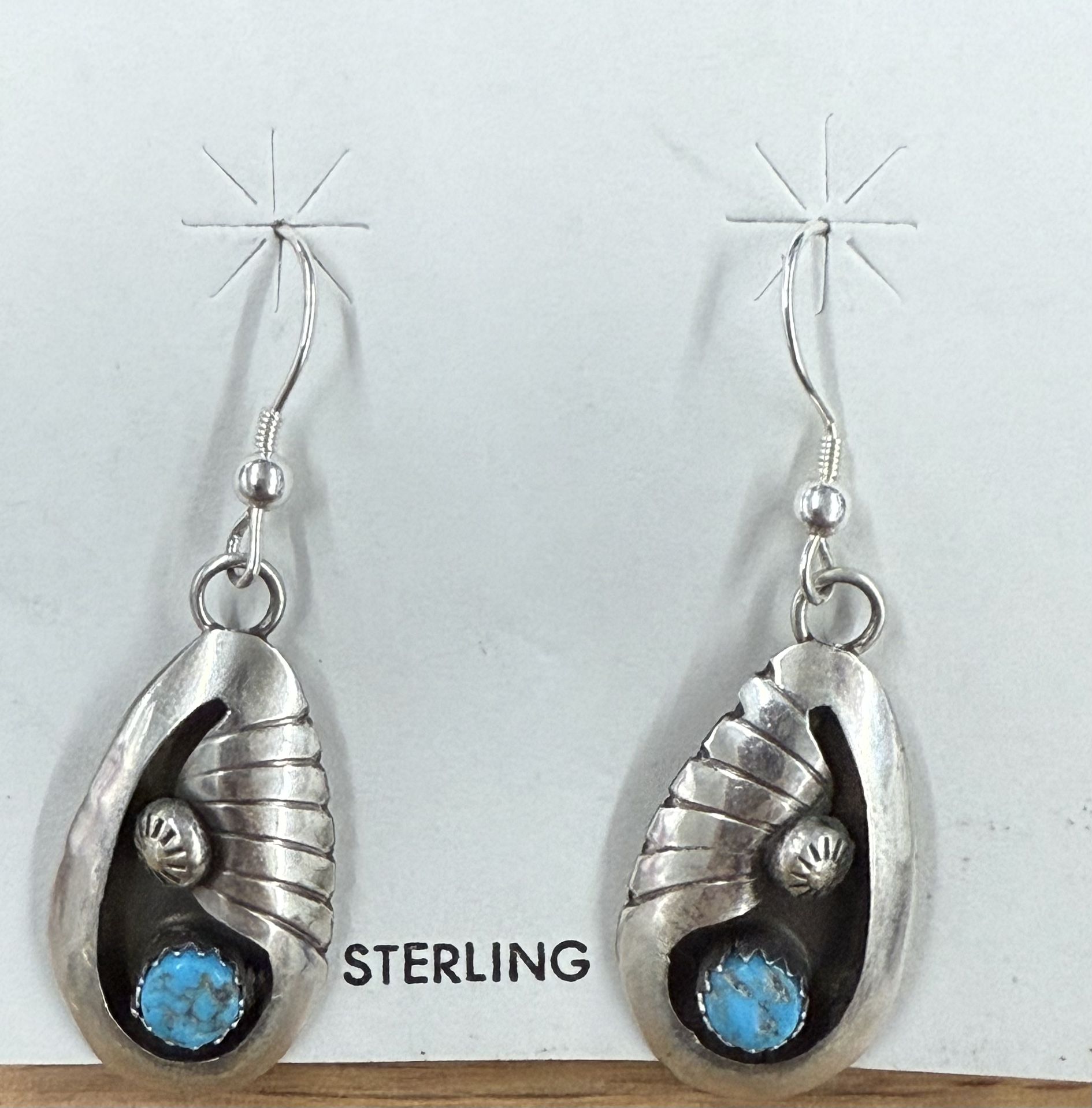 Irene Tom Native American Navajo Sterling Silver Shadow Box Earrings By Irene Tom 