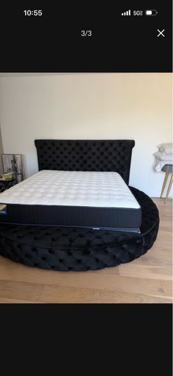 New king bed frame with mattress