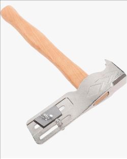Roofing Hatchet, 17oz Drywall Hammer Hatchet, Magnet Roofing Hatchet, Carbon Steel Shingling Hammer with Wooden Handle, for Roof Repair, 13.4in, Weak 