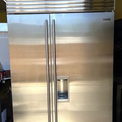 Stainless Steel Side By Side Sub Zero Built In 48” Refrigerator 