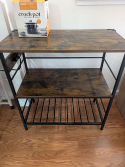 3 Level shelf with outlets