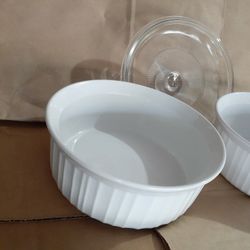 ●      3 PC CORNING WARE.     ● 