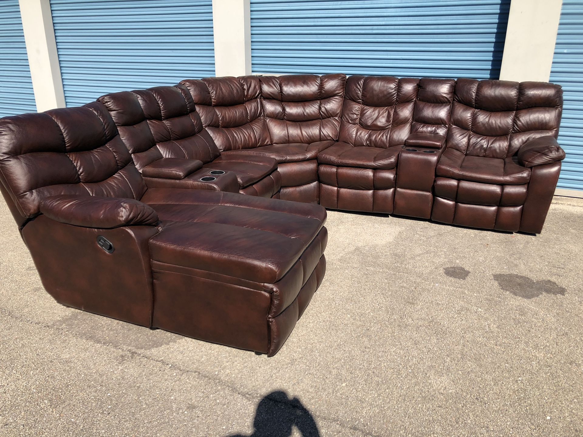 Power Reclining Sectional Couch