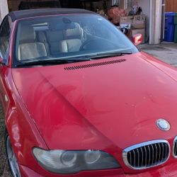 BMW 325CI 2004 Red Convertible 