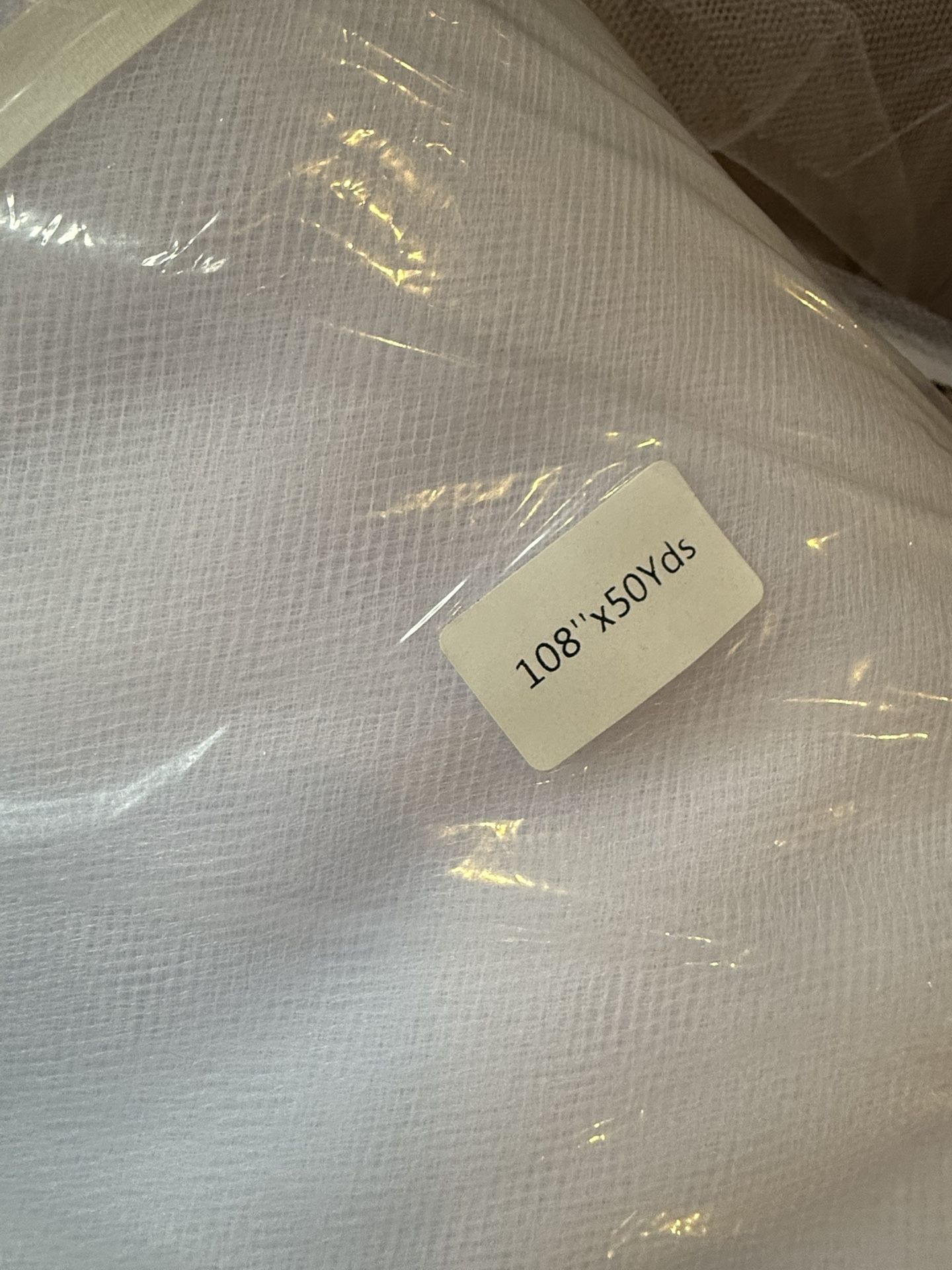 White Tulle 108” Wide X 50 Yards X 2