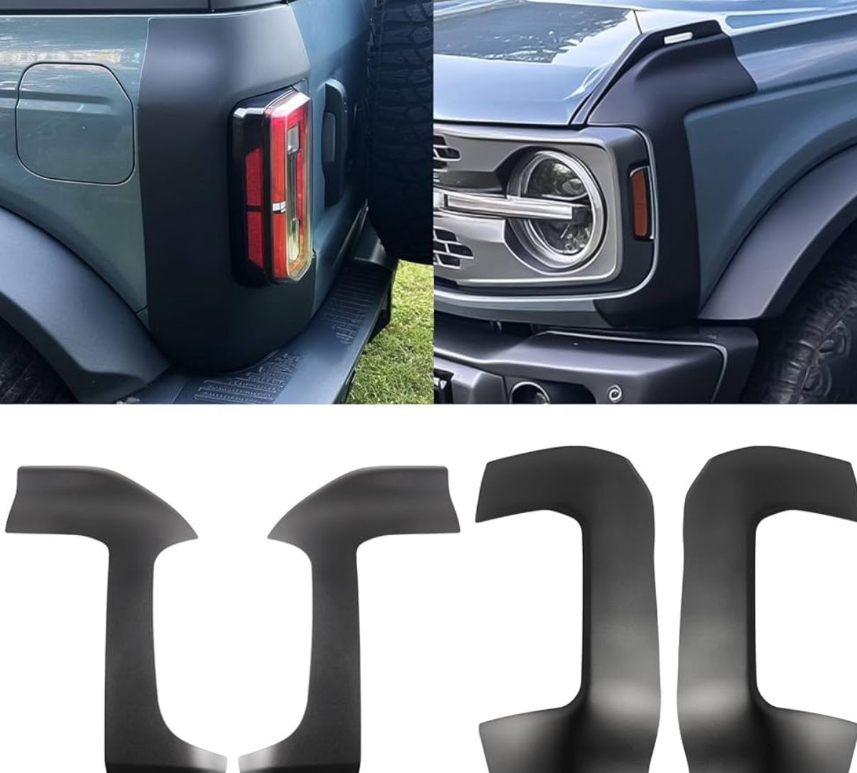 Corner Guards Protector Compatible with Ford Bronco 2024 2023 2022 2021 2/4 Door Front Rear Corner Protector Edge Guards Trims Cover(Not Sport) Brand