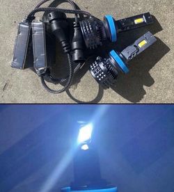 H11 6500K BRIGHT WHITE 32000 LUMENS CSP CHIP LED LIGHTS $45