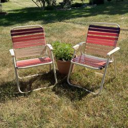 2 Retro Lawn Chairs