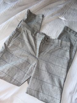 Plaid Pants Light Grey