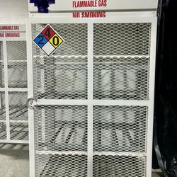 NEW Propane Cylinders LPG Tanks Case Cabinet Storage For 12 Tanks 33.5 Gal. Price For Each 