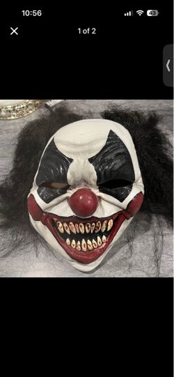 Clown mask from spirit Halloween