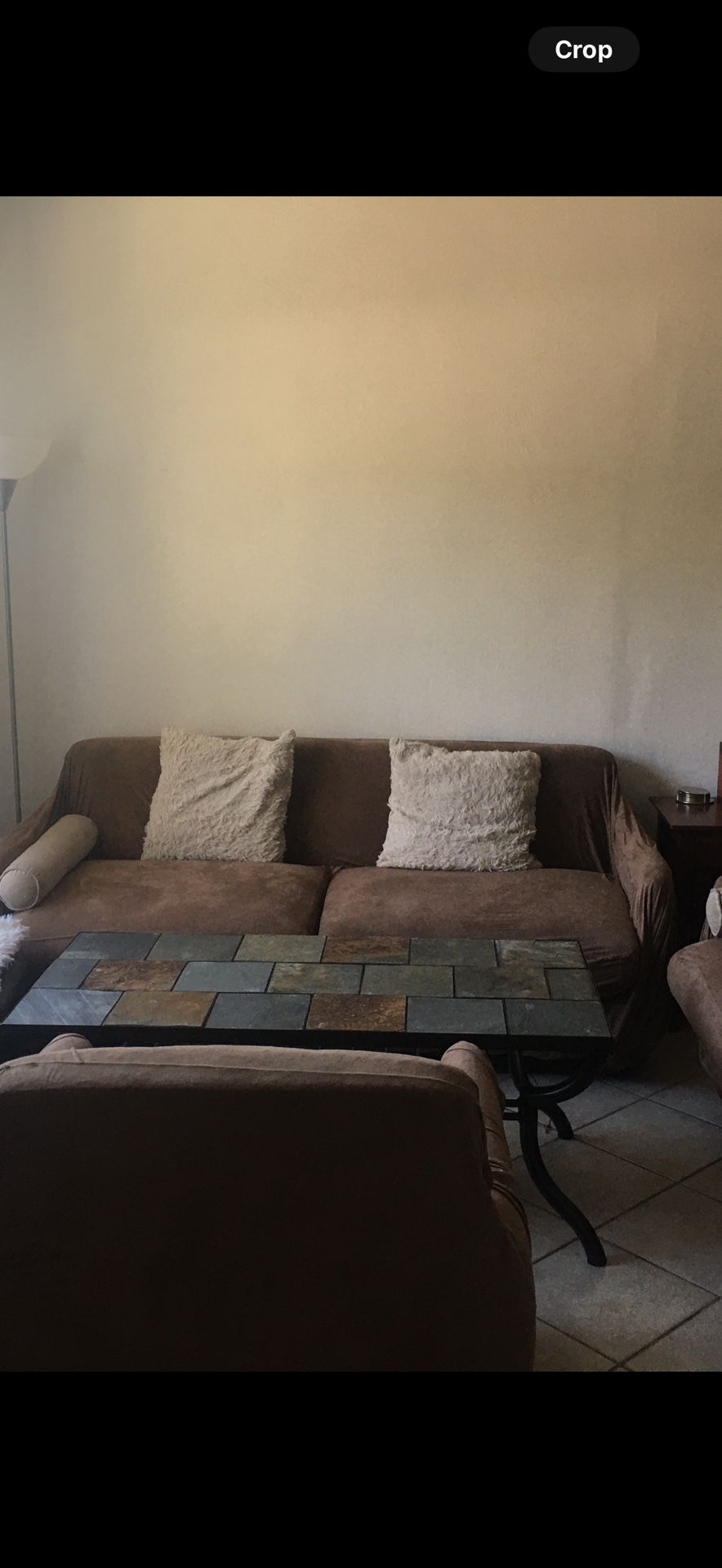 Modern slate Tile Coffee Table, And Side Table