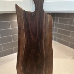 Charcuterie Board, Walnut, Live Edge
