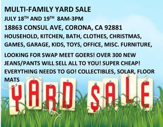 Garage Sale!  Swap meet folks come!