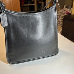 Vintage Leather Coach Messenger Bag Crossbody 