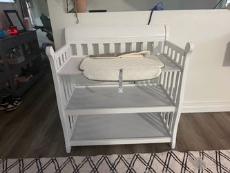 White changing table