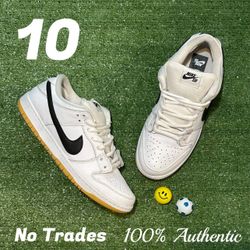 Size 10 Nike SB Dunk Low “White/Gum” 🐏
