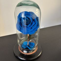 Blue Glass Rose