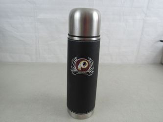 Washington Redskins 24oz Stainless Metal Insulated Thermos Bottle 11" Tall