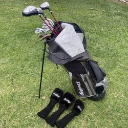 Good Condition Dunlop Explosive 10 Clubs & Bag